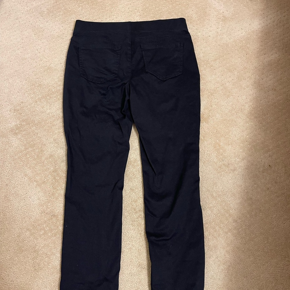 NYDJ Skinny Ankle Pull-On Jeans Black